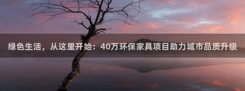 杏耀平台代理登录网址查询：绿色生活，从这里开始：40万环保家